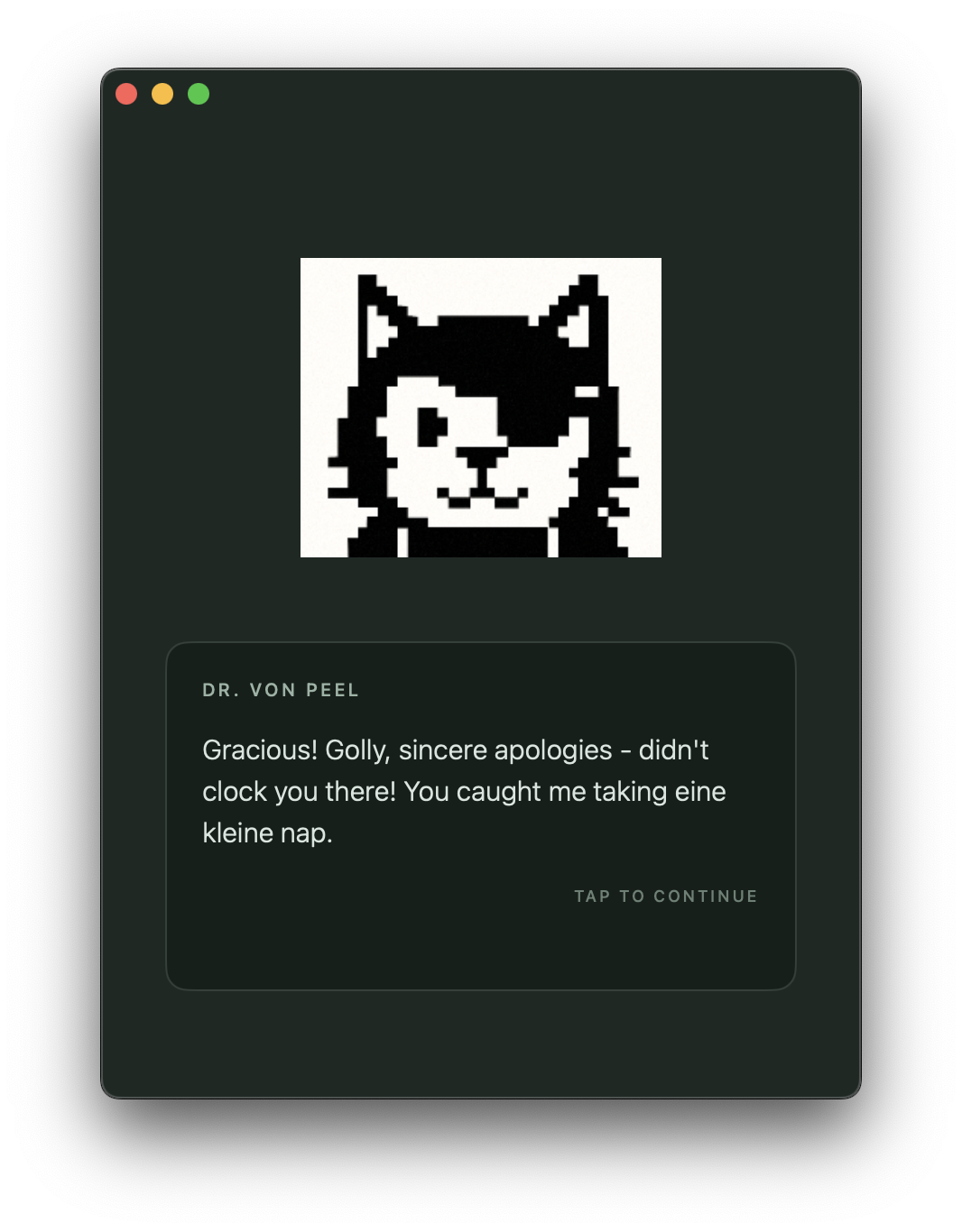 Dr Von Peel introduction